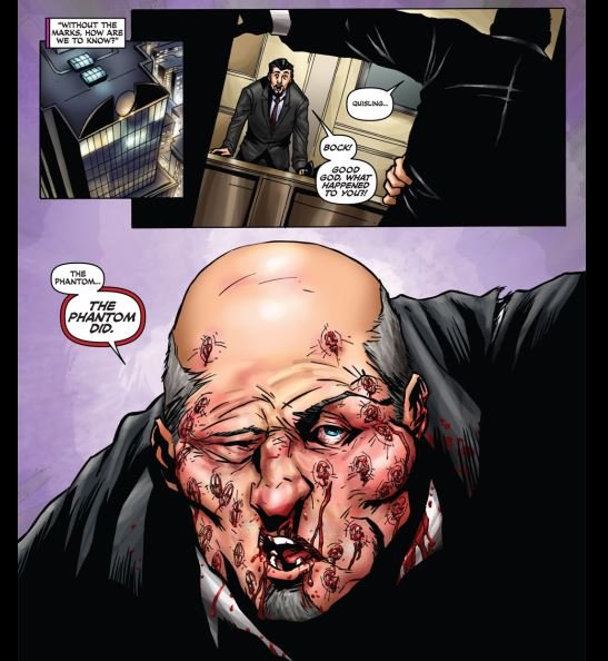 Chronicle_Tweet's tweet photo. What happens when the Phantom punches someone with his left hand? Does he take his ring off during fights, turn the ring around into his palm or does it only leave a mark when he intends to? ie dip it into a carry sack of permanent ink etc

#ThePhantom #SkullRing #GoodMark https://t.co/lY0y5vArT9