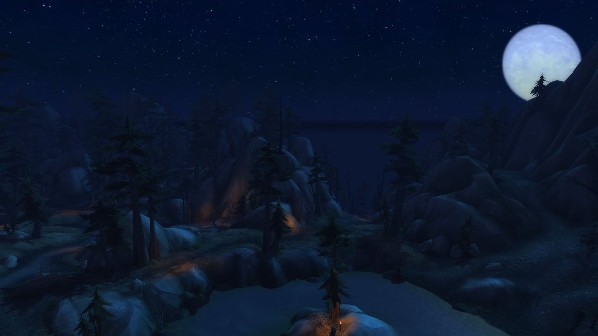 WarcraftCapture's tweet photo. Bloodhunt Highland, Highmountain. This bluff belonged to the Bloodtotem tribe before a battle between brethren sadly took place. The Legion led this long-standing tribe astray resulting in their downfall. Now, all that stands is a quiet view under Elune's peaceful glow. #Warcraft https://t.co/s8j33ord8C