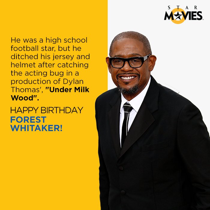 We d definitely like to thank that acting bug. Happy Birthday, Forest Whitaker! 