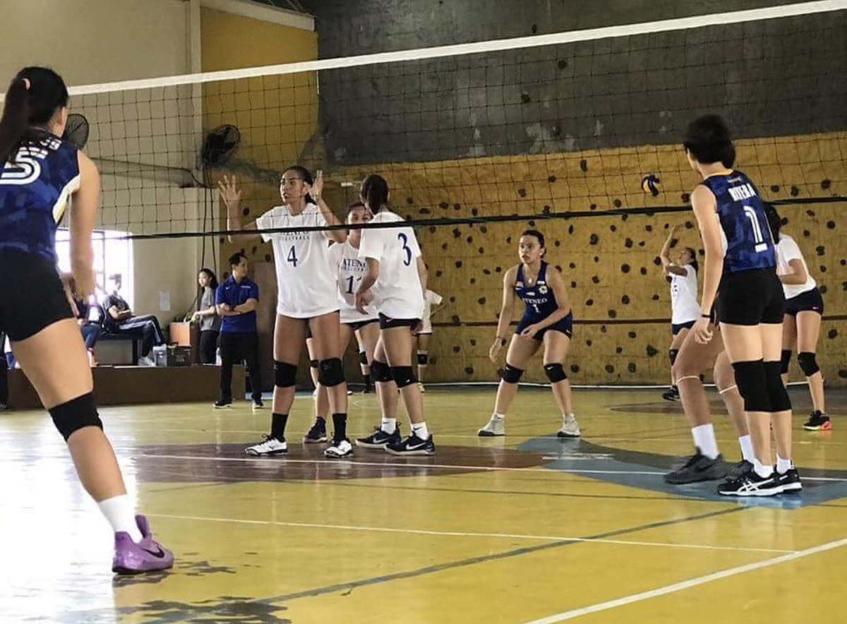 Volleyverse's tweet photo. Ateneo Lady Eagles team A vs JRU Lady Bombers #VikingCupOpen https://t.co/RqRVr7Ig1k