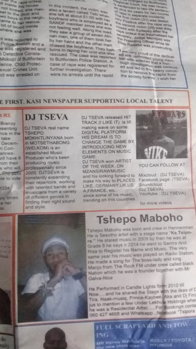 sa_tseva's tweet photo. IM TRYING MY BEST...TO SPREAD MY LOVE TO MUSIC.
JUST I CANT SURVIVE WITHOUT BEAT. #SUPPORTLOCALMUSIC #KASIVIBE #LOCALMUSIC....THANK YOU (FREESTATE WELKOM) KASI YA DIKASI
https://t.co/mGk9TlW491 https://t.co/LSzNq0TtEb