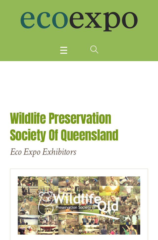 We’ll be at EcoExpo in Brisbane in Sept -come and visit us there! savetheworldexpo.com.au/profile/wildli…