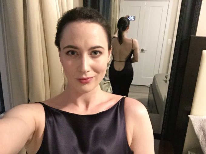&ldquo;The Dress&rdquo; rides again! My god it still fits (despite a food baby too)! https://t.co/iR0jBRzbpe