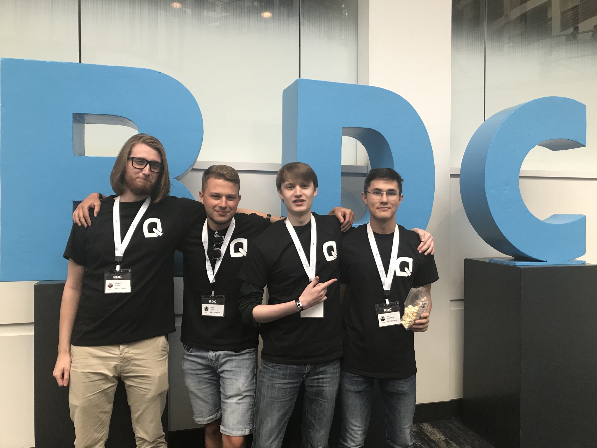Roblox Developer Relations On Twitter We Found The Q Clash Team At Rdc2018 And Asked Them What They Ve Enjoyed So Far They All Said The Same Thing The Food Be Sure To - event how to get the rdc shirt roblox developers