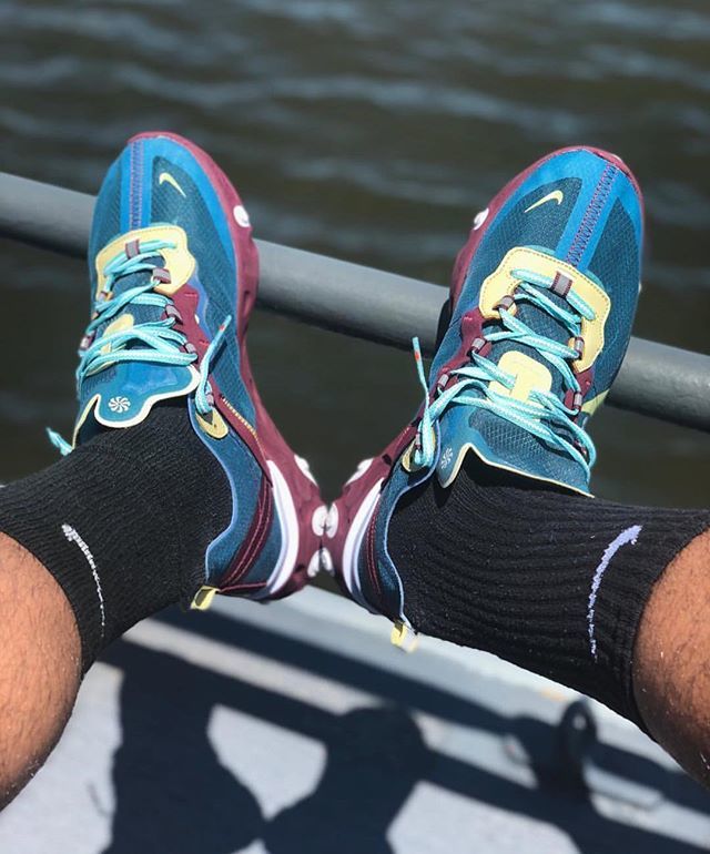 nike react undercover on feet