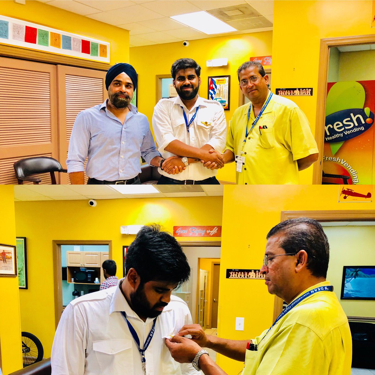 flydean's tweet photo. #india #1month Congratulations Maan on completing the FIRST SOLO. Fantastic job. https://t.co/z0hT56bx8r
