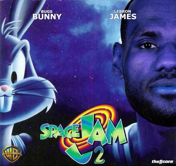 theScore's tweet photo. LeBron's production company may have hinted that 'Space Jam 2' is in the works. You down? 🎬🔥👀 https://t.co/Hhqe6Fd3bb https://t.co/Qt3DpVHDXq