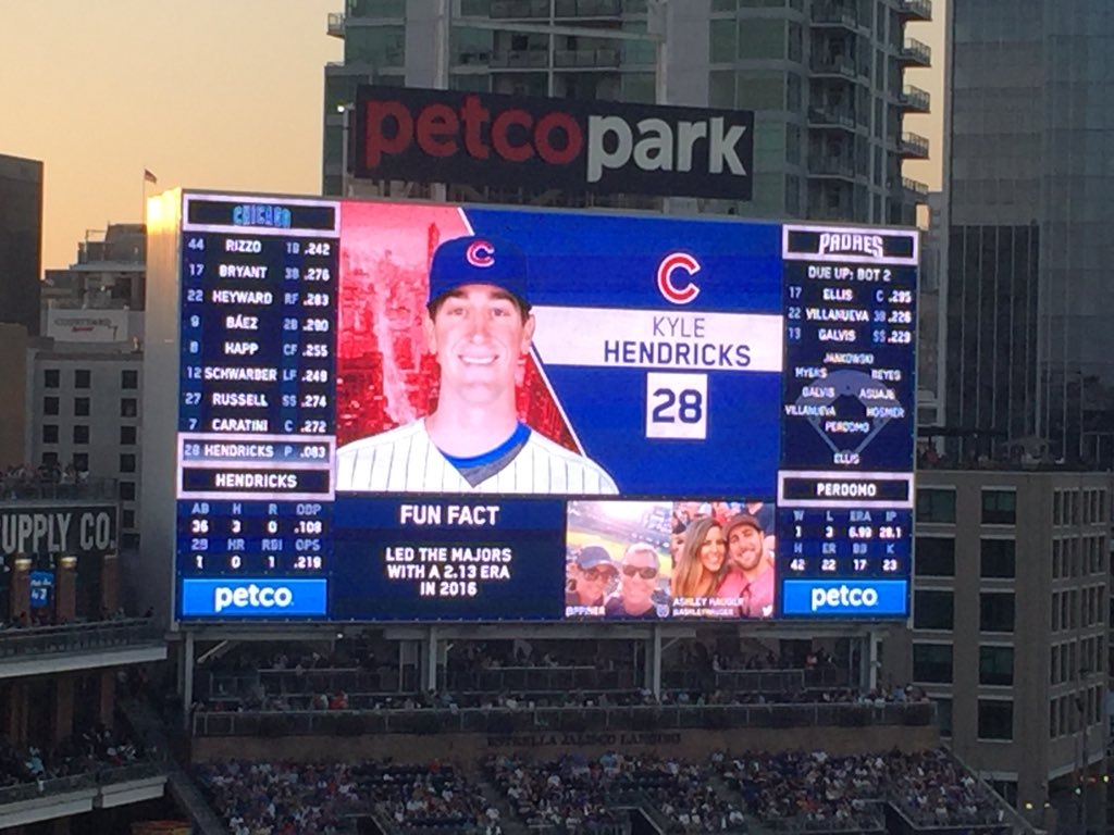 ashleyhauger's tweet photo. Thanks @padres! #JumbotronDebut #LetsGoPadres https://t.co/hXw4L91Esx