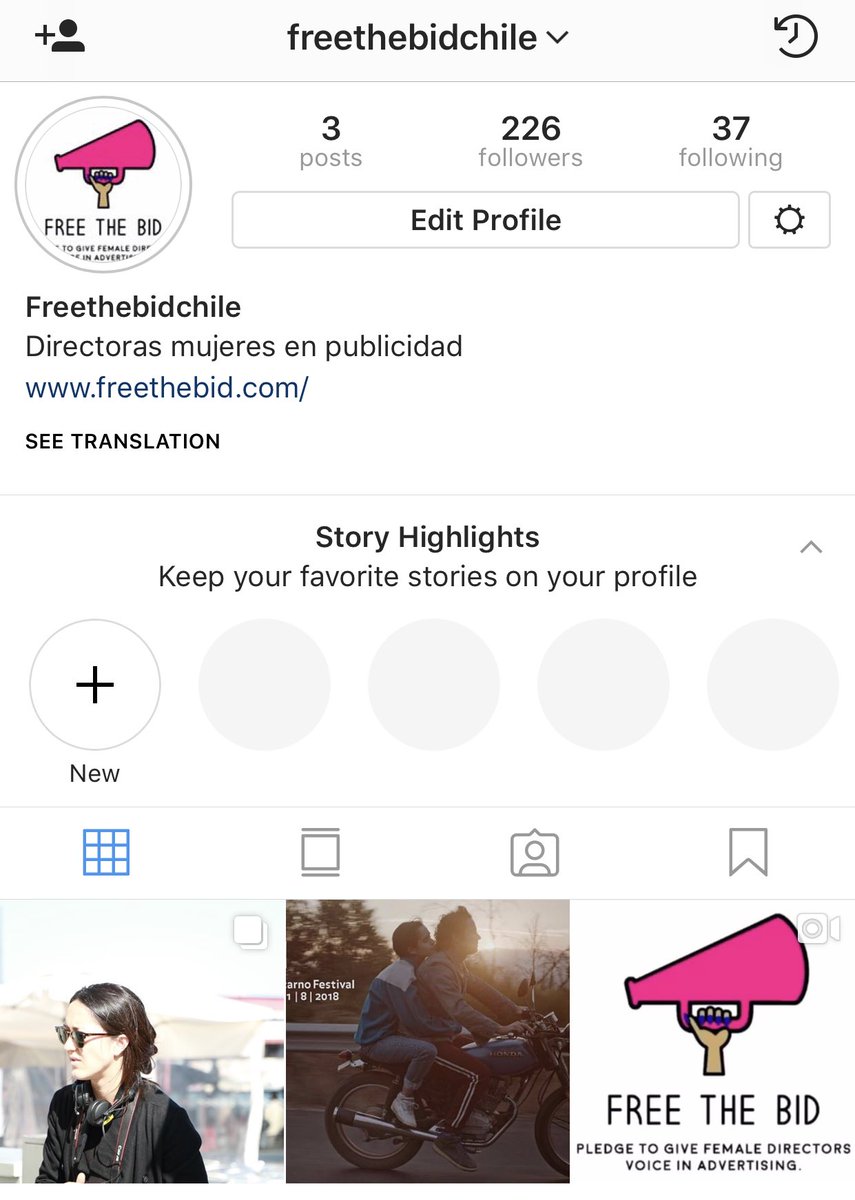 marialy_rivas's tweet image. Lanzamos el instagram @freethebichile parte de la iniciativa mundial @FreeTheBid para incorporar a más directoras mujeres en publicidad (somos sólo el 7%) síguenos y descubre a las fantásticas directoras chilenas y del mundo y mucho más. #freethebid #femalefilmakers
