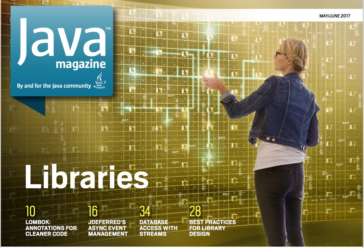 java's tweet image. Writing and Using #Java Libraries
Project Lombok | JDeffered | JSoup | @Oraclejavamag

 ora.cl/Es6so