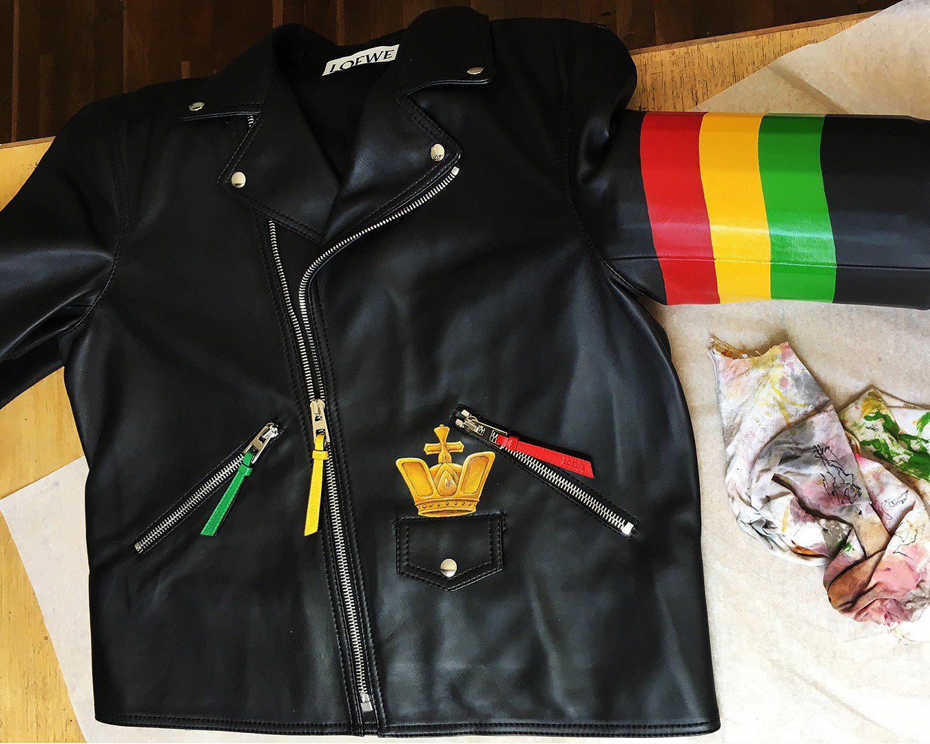 Jay Z LV Leather Jacket