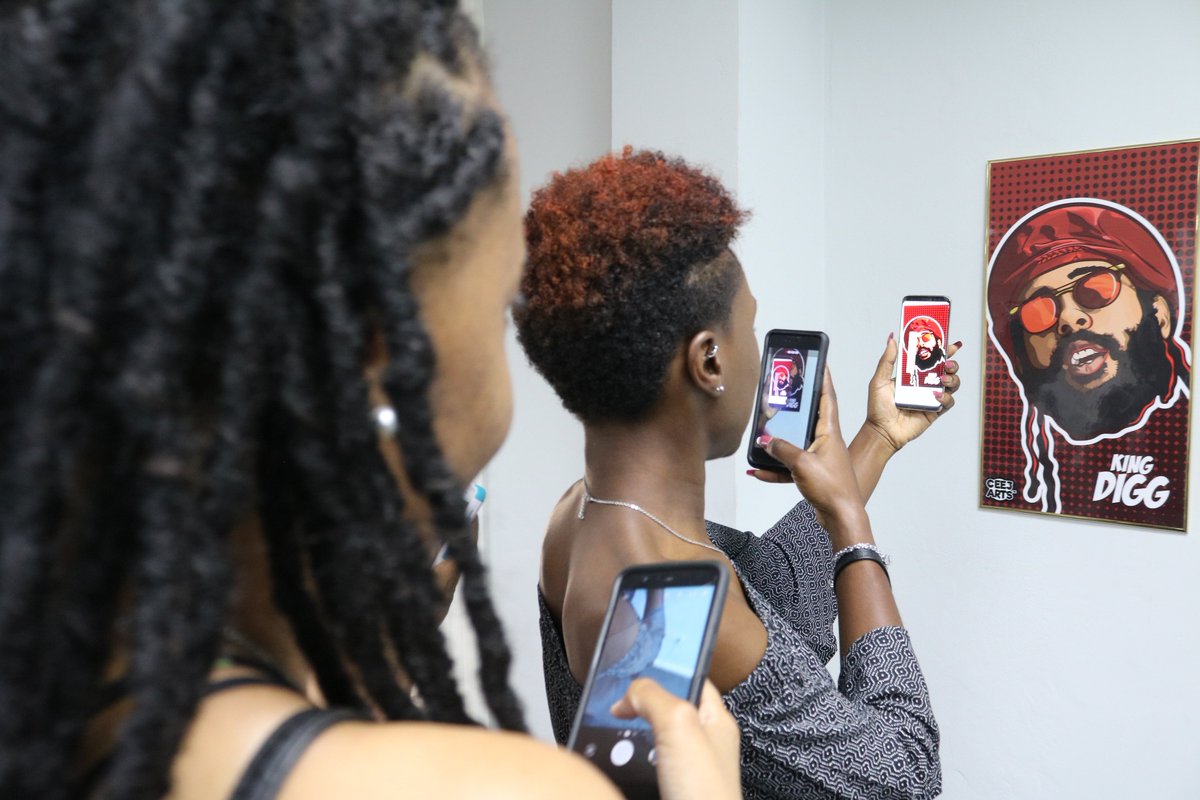 ConvergeSummit's tweet photo. Thanks to everyone who visited our ARt show for the past week. Tonight we officially concluded the summer edition our series! Winter edition is coming with even more AR pieces! Stay Tuned. #TechMeetsCulture @NextGenCreators https://t.co/X4daVd0xUV