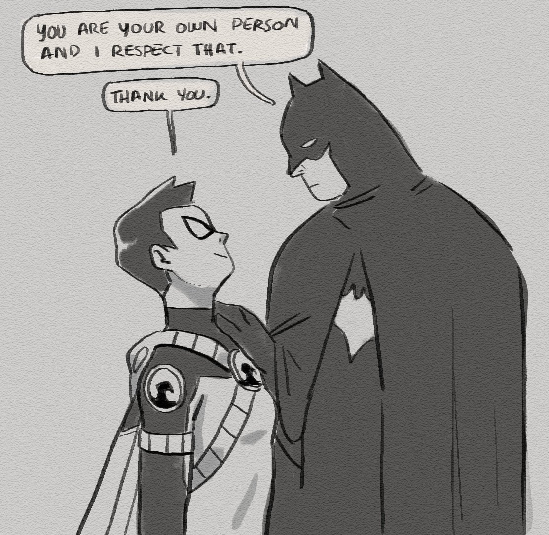 You cant say no to Batman, you might hurt his feelings #timdrake 
