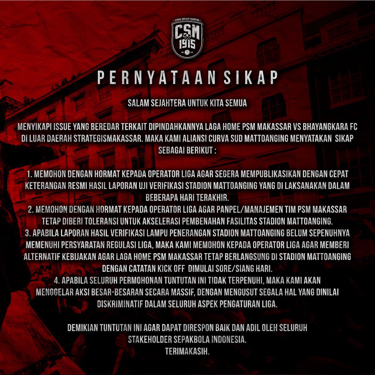 Jangan lupa guys hari ini , Ayo turun dijalan !! #ewakopsm