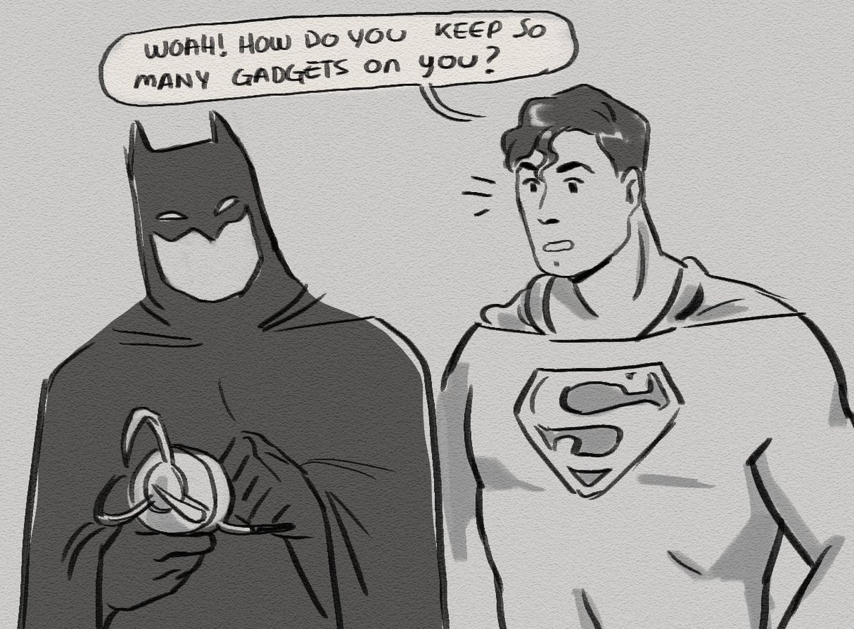 Pretty straight forward, really. #batman #superman 