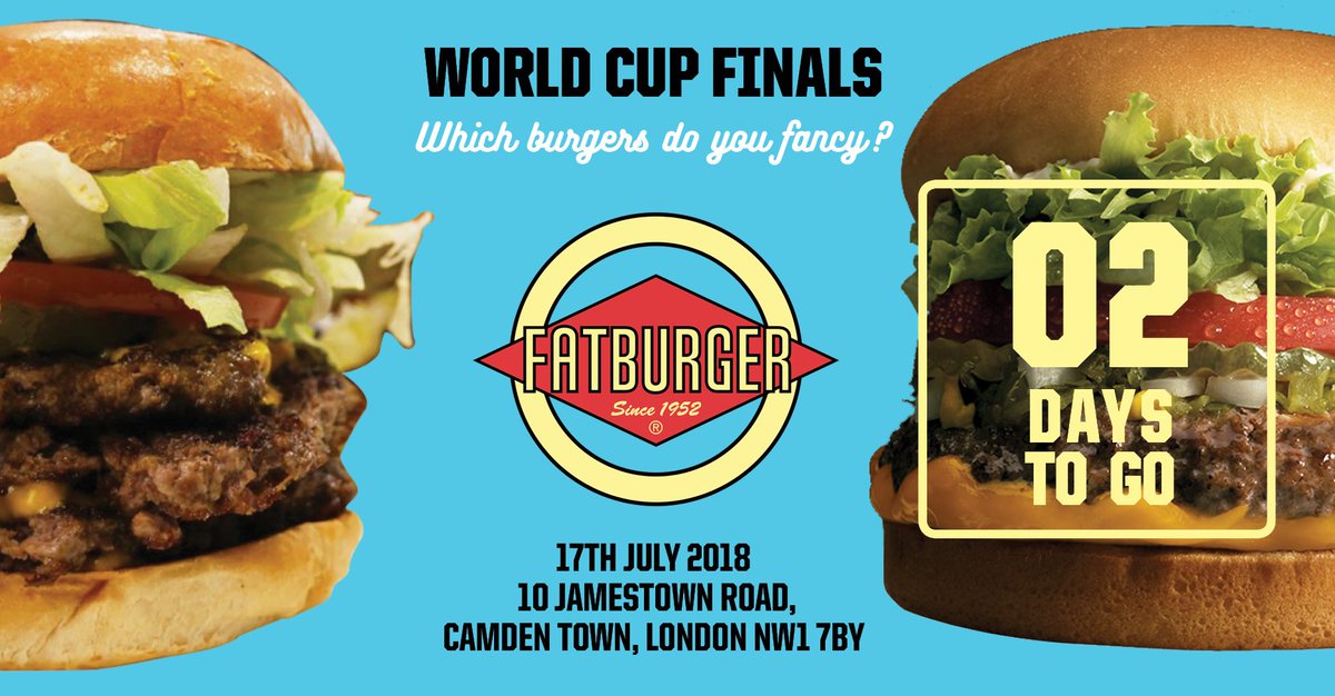 🎈🎉Two days to go. 🎈🎉
Welcome to the other World Cup Final. 🏆🥇
If burgers were competing for the famous gold trophy which one would win??🤔
Check the link out to see more: bit.ly/2Jp9jUJ