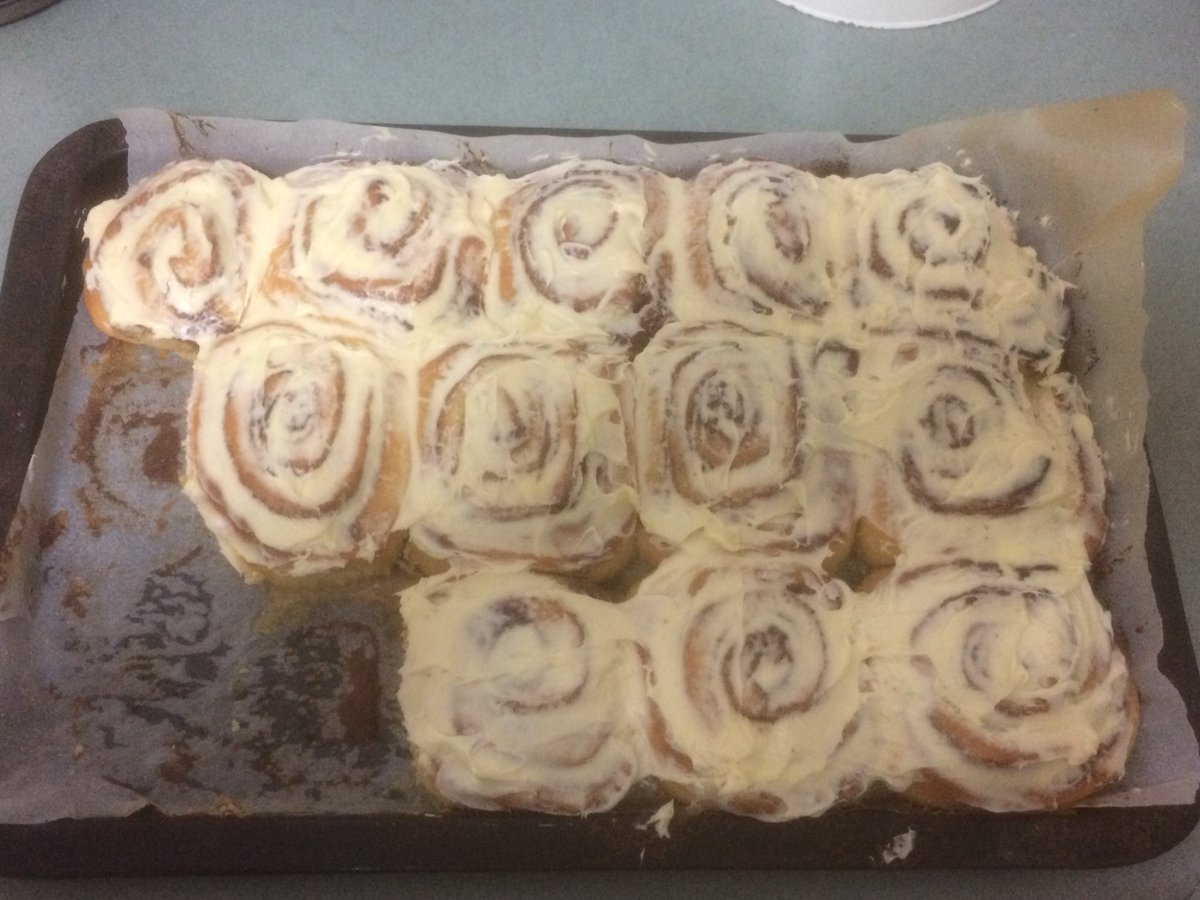 Homemade cinnamon scrolls