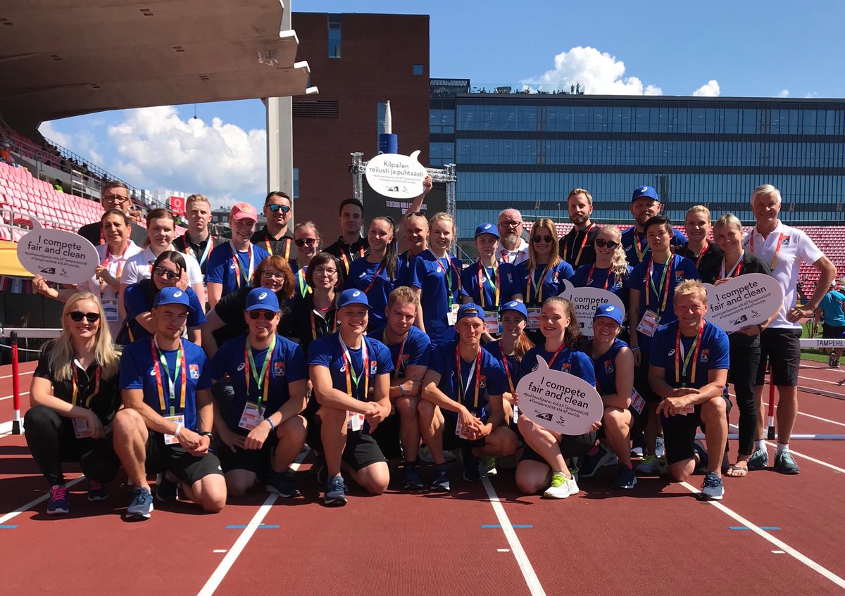 Succesful antidoping education completed in #Tampere2018 (I compete clean and fair) #puhtaastiparas #IAAFworlds #IAAFTampere2018 @sebcoe @iaaforg @yleisurheilu #suek