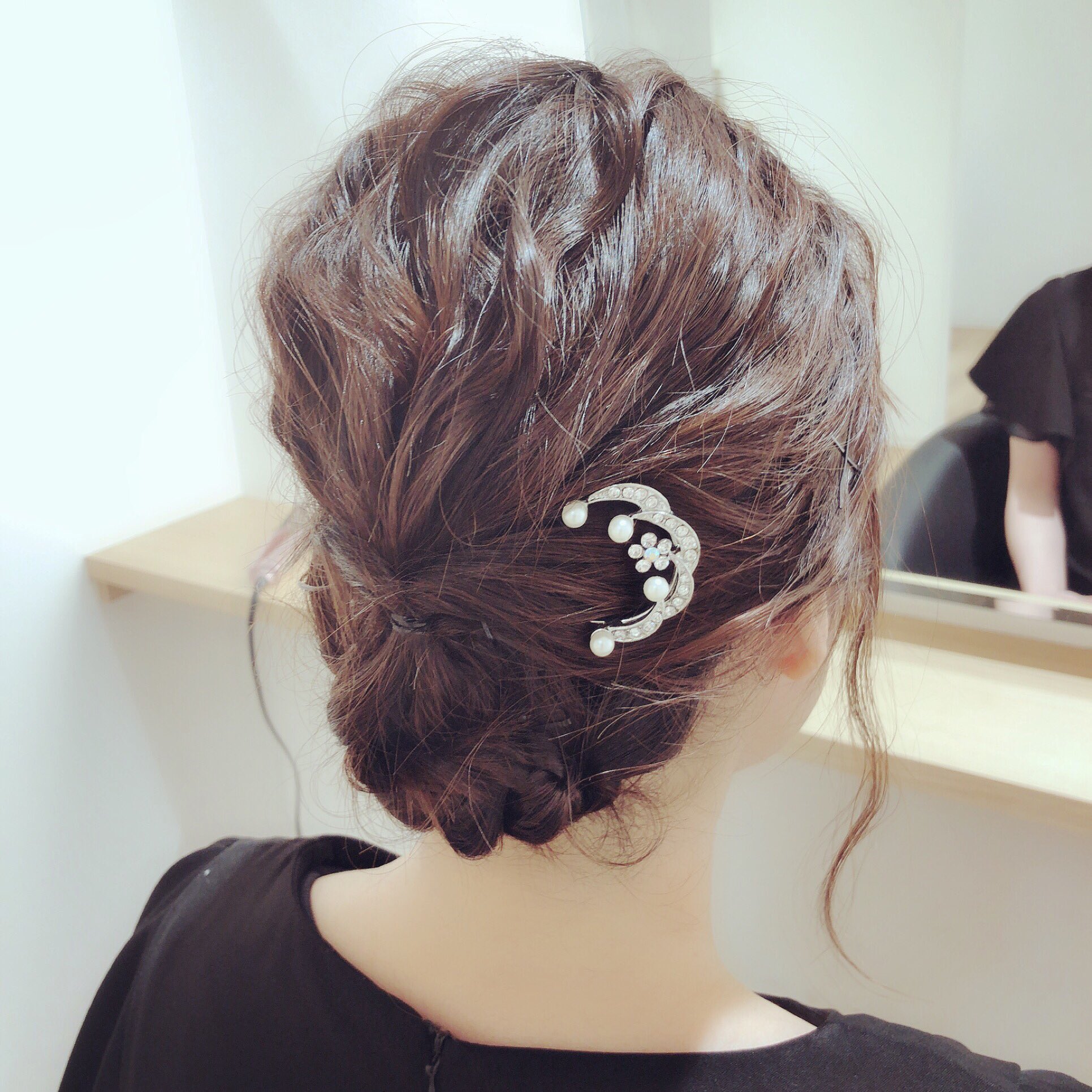 佐々木めぐみ ボブスタイル ヘアセット 結婚式 お呼ばれヘアアレンジ 四国中央市 四国中央美容室 四国中央市美容室 豊浜 大野原 愛媛美容室 愛媛県美容室 大人カジュアル 大人かわいい スタッフ募集 結婚式お呼ばれ 結婚式ヘアアレンジ