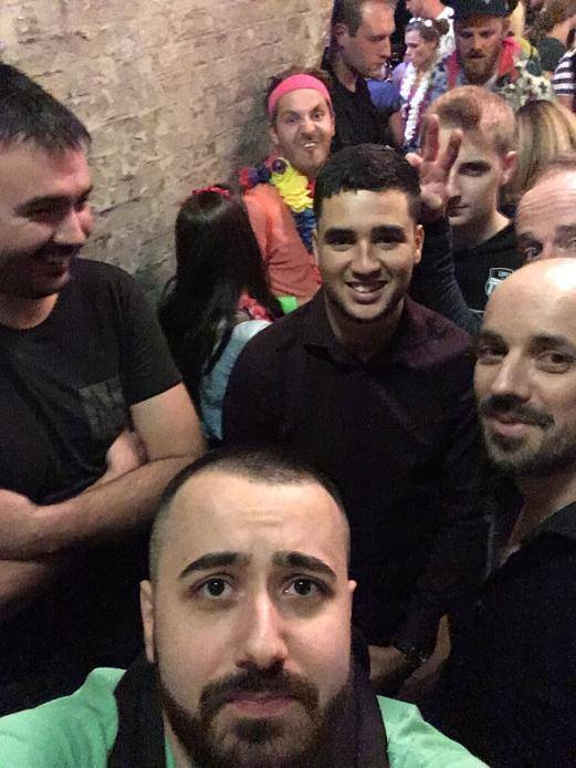 DemEyesRed (front), [TyRanT]Daut (left), Edie (middle), Hico (right),[aM']Liereyy (staring behind edie 11)