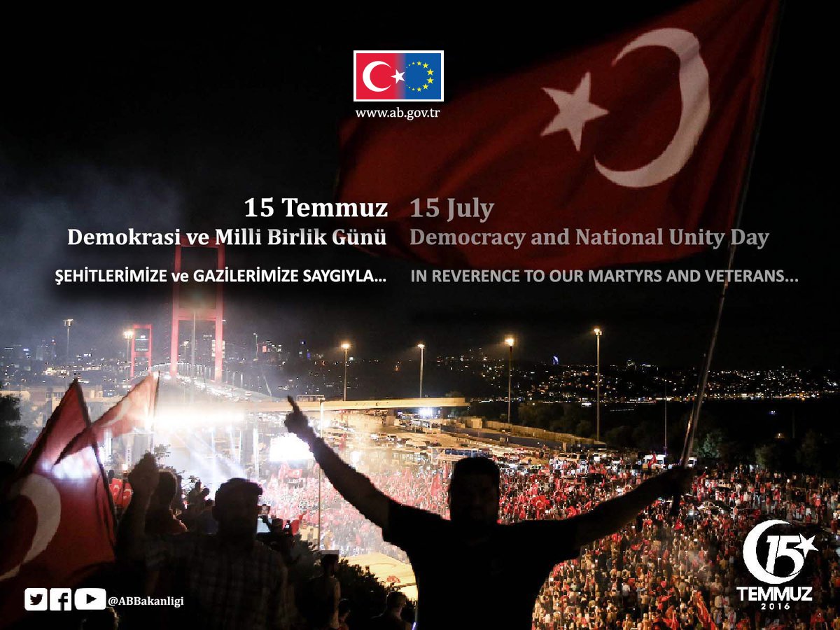 #15Temmuz Demokrasi ve Milli Birlik Günü 🇹🇷
#July15 Democracy and National Unity Day 🇹🇷