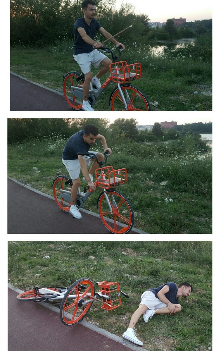 Addialiu's tweet photo. #bicyclefail meme 🙈 https://t.co/1fjNhstsr6