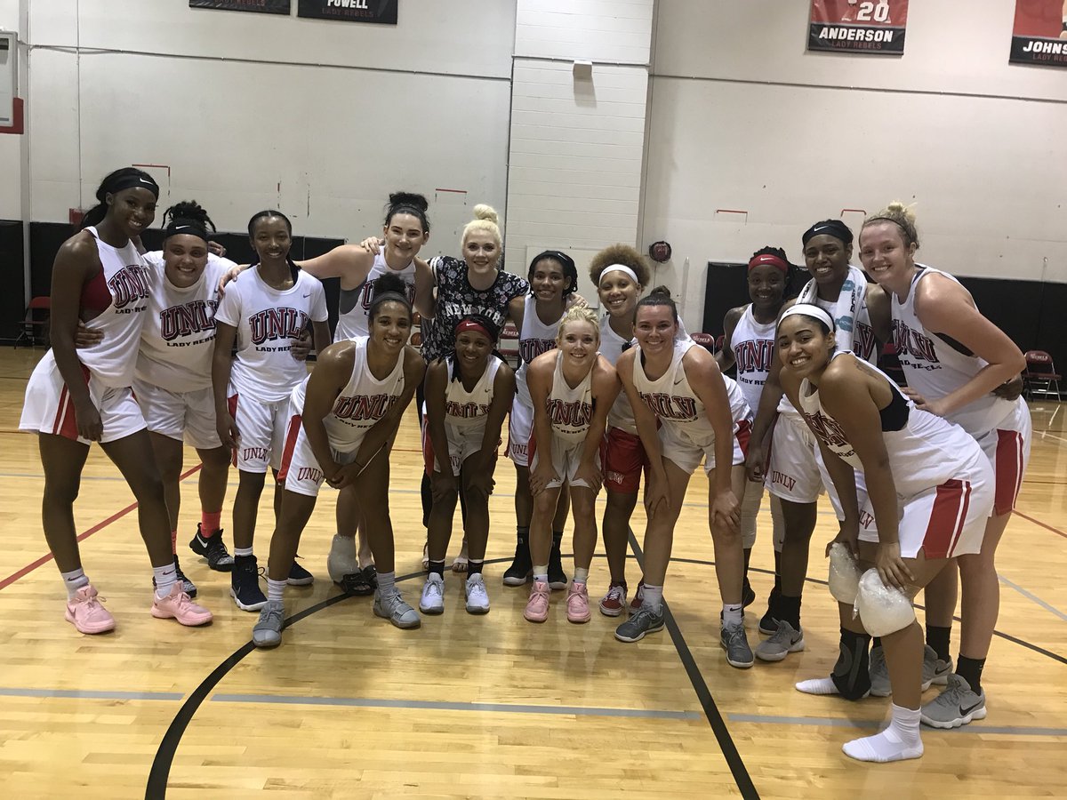 CoachKO's tweet photo. Sneak peak @UNLVLadyRebels 2018-19. #UsNowLV #UNLVWBB #LadyRebPride https://t.co/ZeWNxtmLcQ
