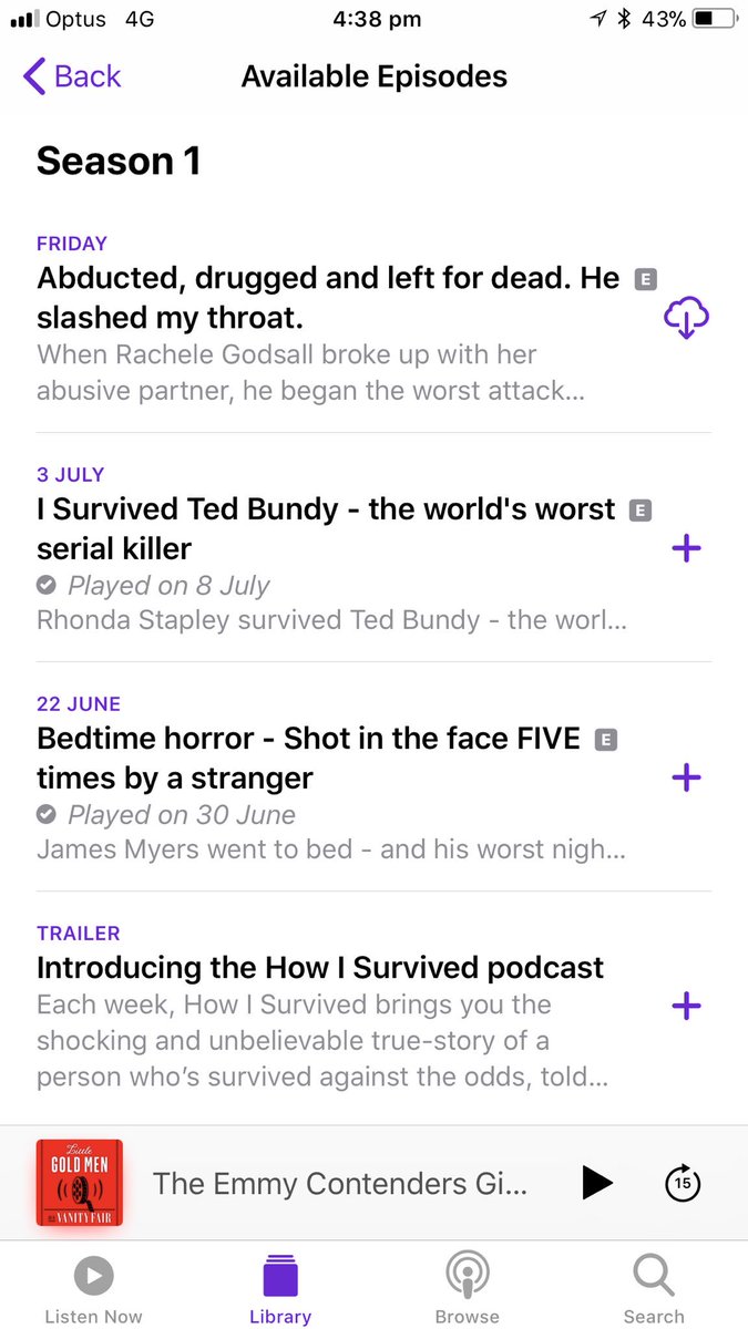 stefinitely85's tweet image. Guys the @thatslifeAU How I Survived podcast is so good and so short? Pls listen 🙏🏻✨