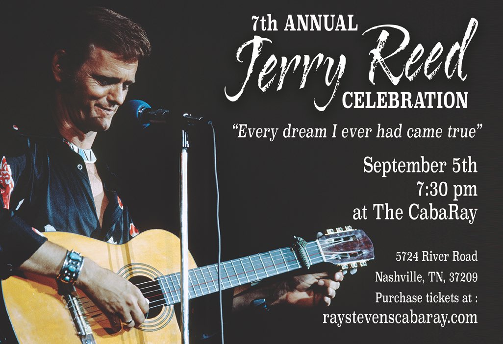 Seidina Reed on Twitter: "The “Jerry Reed Celebration” is set for Sept