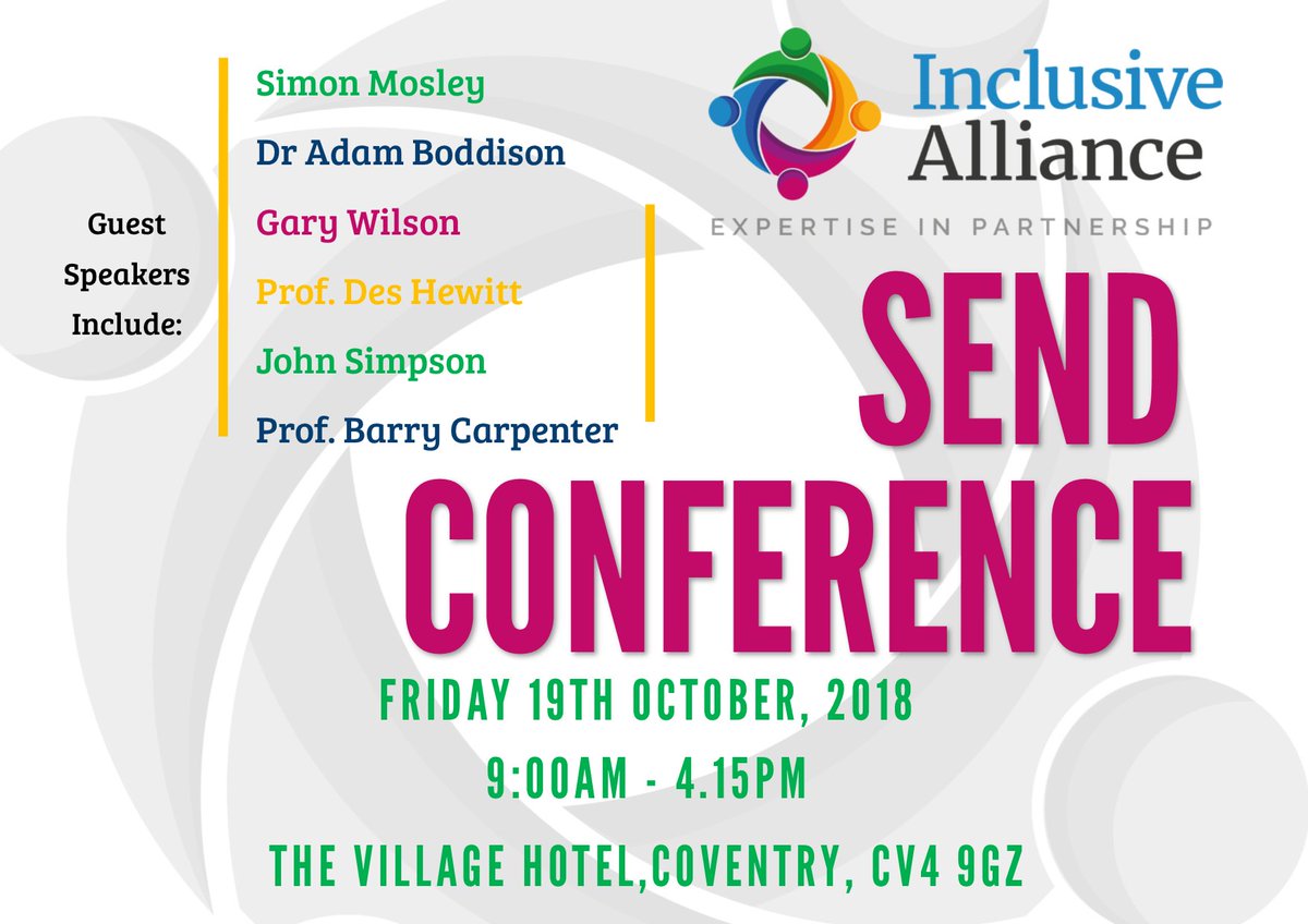 More tickets purchased this weekend for our SEND. Get yours while you can! eventbrite.co.uk/e/inclusive-al…