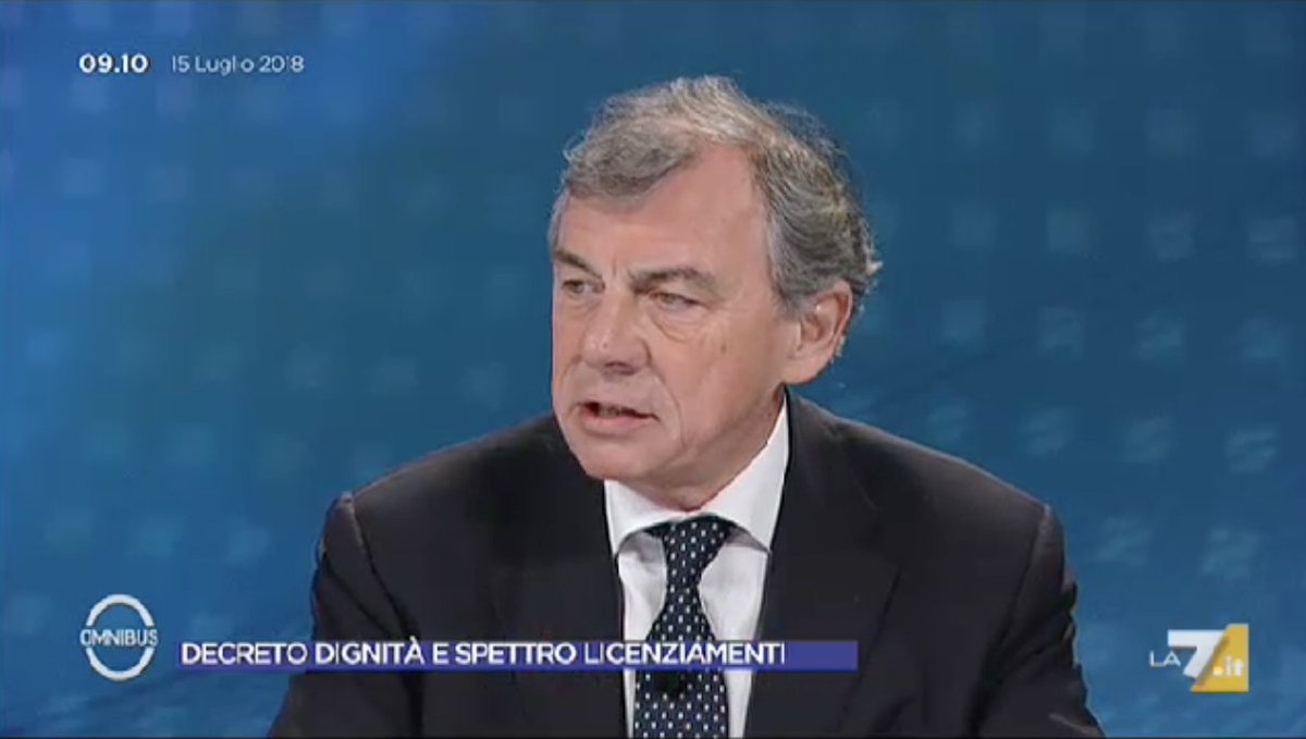 assolavoro's tweet photo. "#Somministrazione e #decretodignità: nel mondo del #lavoro è necessario intervenire con un mix di politiche passive, #politicheattive e #formazione per il lavoro, accompagnando persone che oggi invece sono lasciate sole" - #Ramazza, Pres. #Assolavoro. #DecretoVerità #omnibusla7 https://t.co/NeYRXqHktA