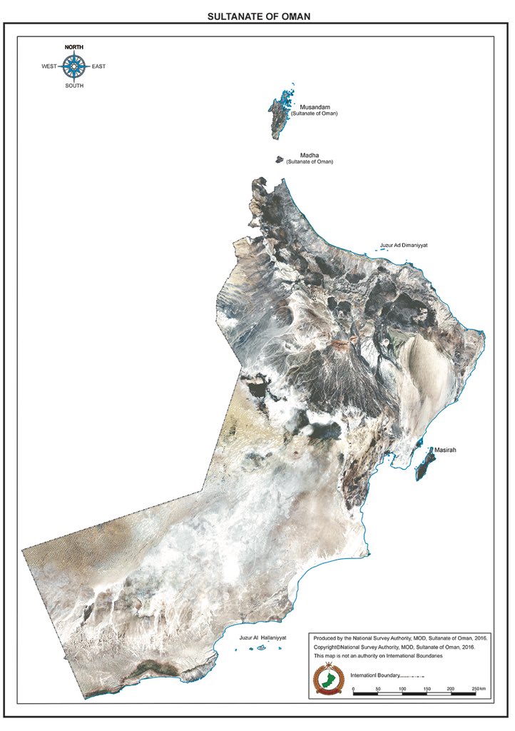 خريطة سلطنة عمان بالانجليزي
