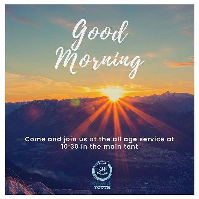 keswickyouth's tweet photo. Come and join us at 10:30 this morning in the main tent for an all age service. Mel and Andy from the Youth team will be Leading us and we’ll be hearing from Gods word. Can It get any better than that? #KY2018 https://t.co/538w7rTrmm https://t.co/EWVKdxU68N