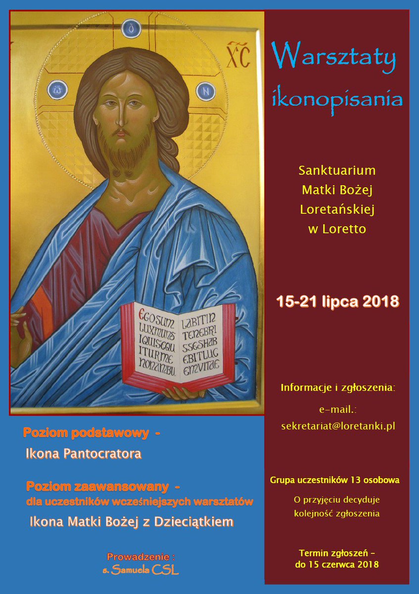RadioWarszawa's tweet photo. Już dzisiaj u sióstr loretanek rozpoczną się kolejne warsztaty z pisania ikon. #ikona #siostryloretanki #loretanki #warsztaty https://t.co/GOgsqxIvoe