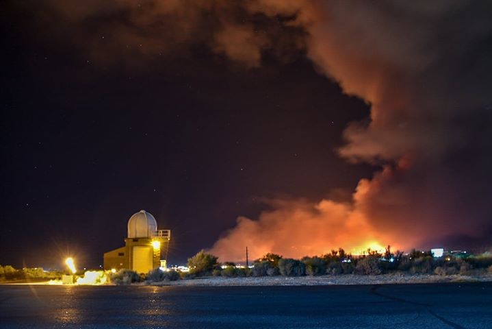 NWSElko's tweet photo. Here are some pictures taken from the Silver State fire east of Elko, by one of our meteorologists. https://t.co/bSVuJxz4Zm