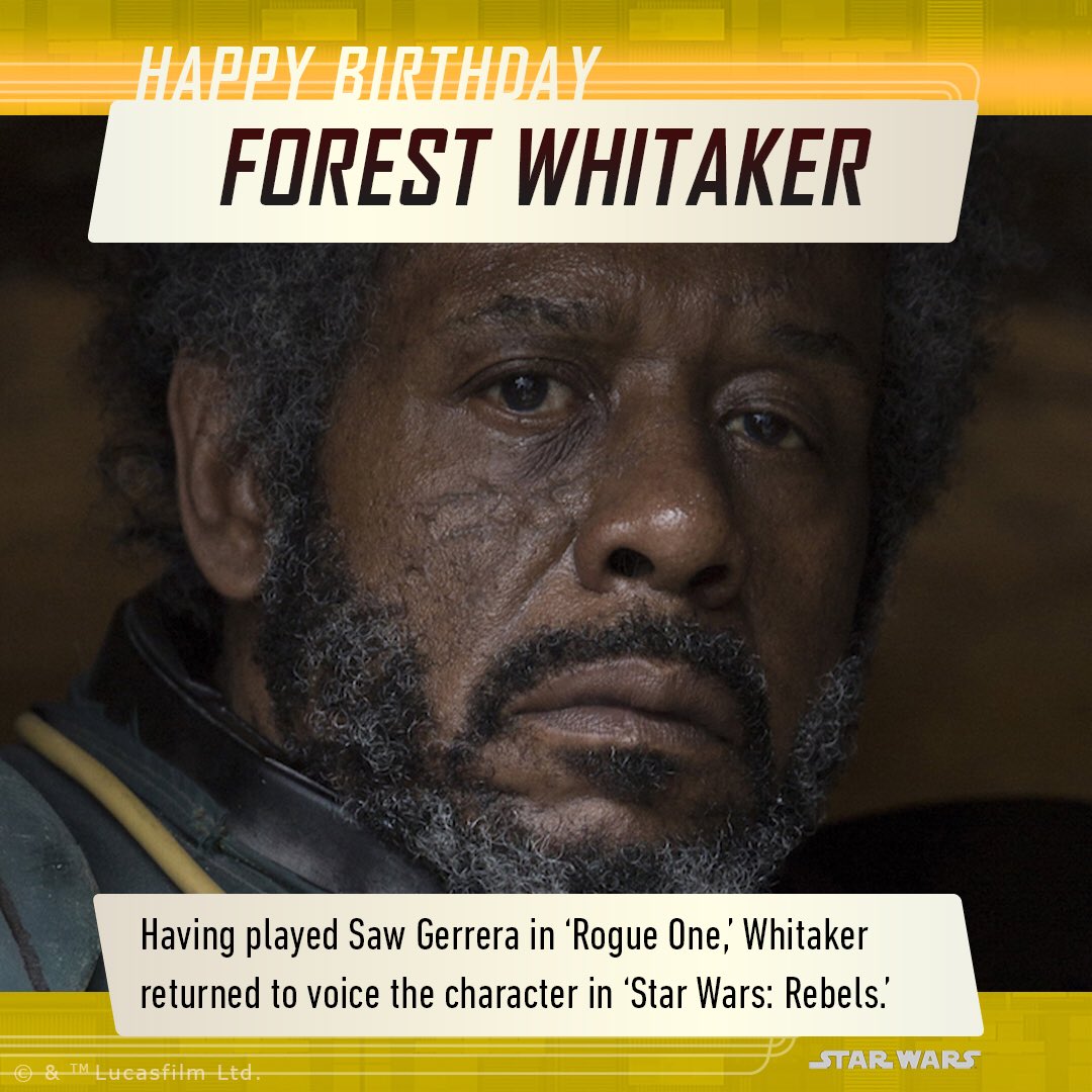 Happy Birthday Forest Whitaker!  