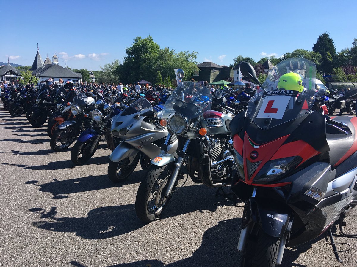 JacquieBirditv's tweet photo. Motorbikes as far as the eye can see. Gearing up for the start of #DAATrideout https://t.co/RHu4nvDzTx