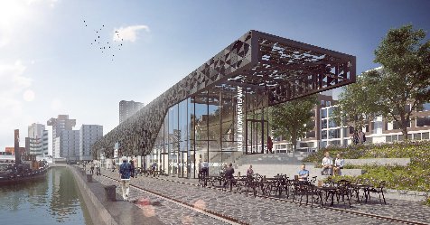 ArchDaily's tweet photo. New Pavilion in Rotterdam's Leuvehaven Port Brings High-Tech Design to a Historical Context https://t.co/Z9bpD2KtGO https://t.co/qpeN9rRVHA
