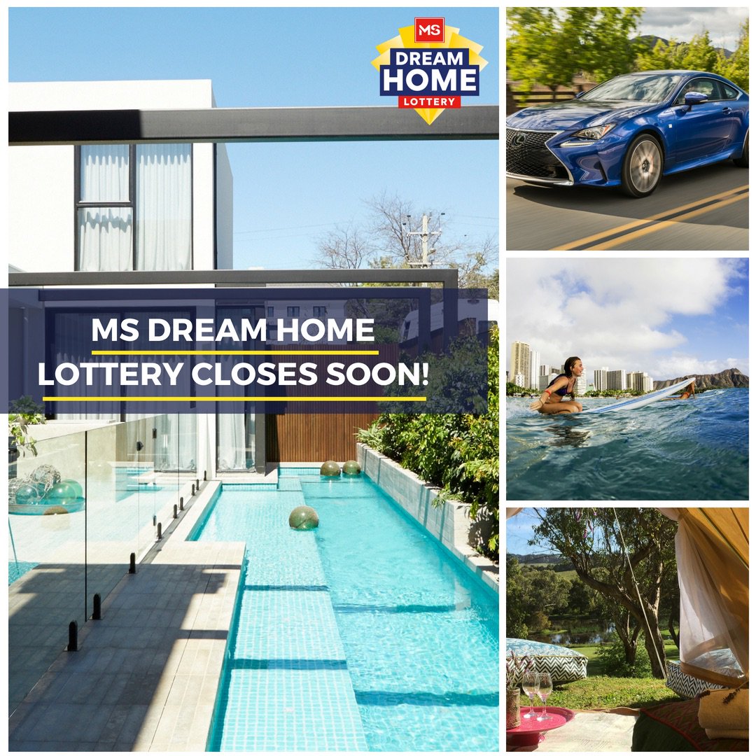 Win a Mazzei House & Land Package or Gold worth $2.6million or 1 of 6000 other prizes. #MSDreamHomeLottery closes midnight Thurs 19 July. All tickets sold help the lives of Australians living with MS. 
There is no known cause and no known cure
To purchase msdreamhomelottery.com.au