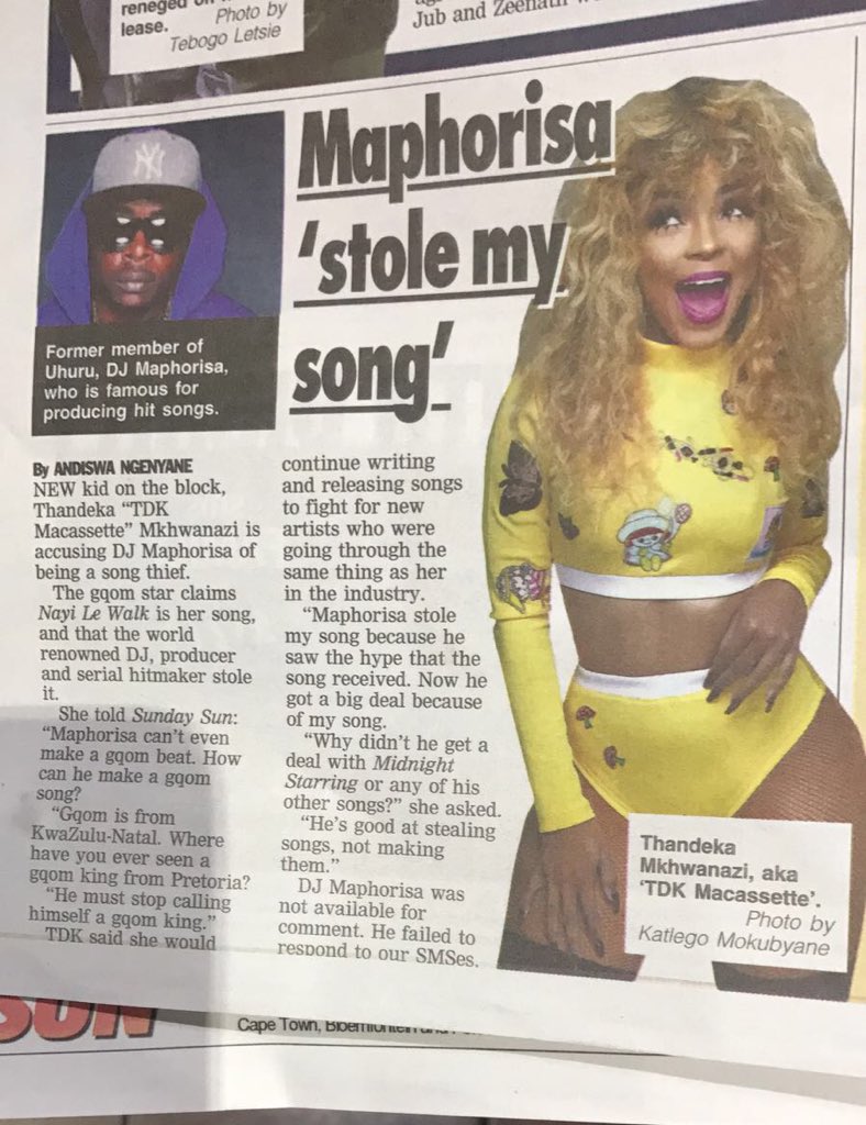 DjMaphorisa's tweet image. Wow so proof to us it’s your song then TDK 💔