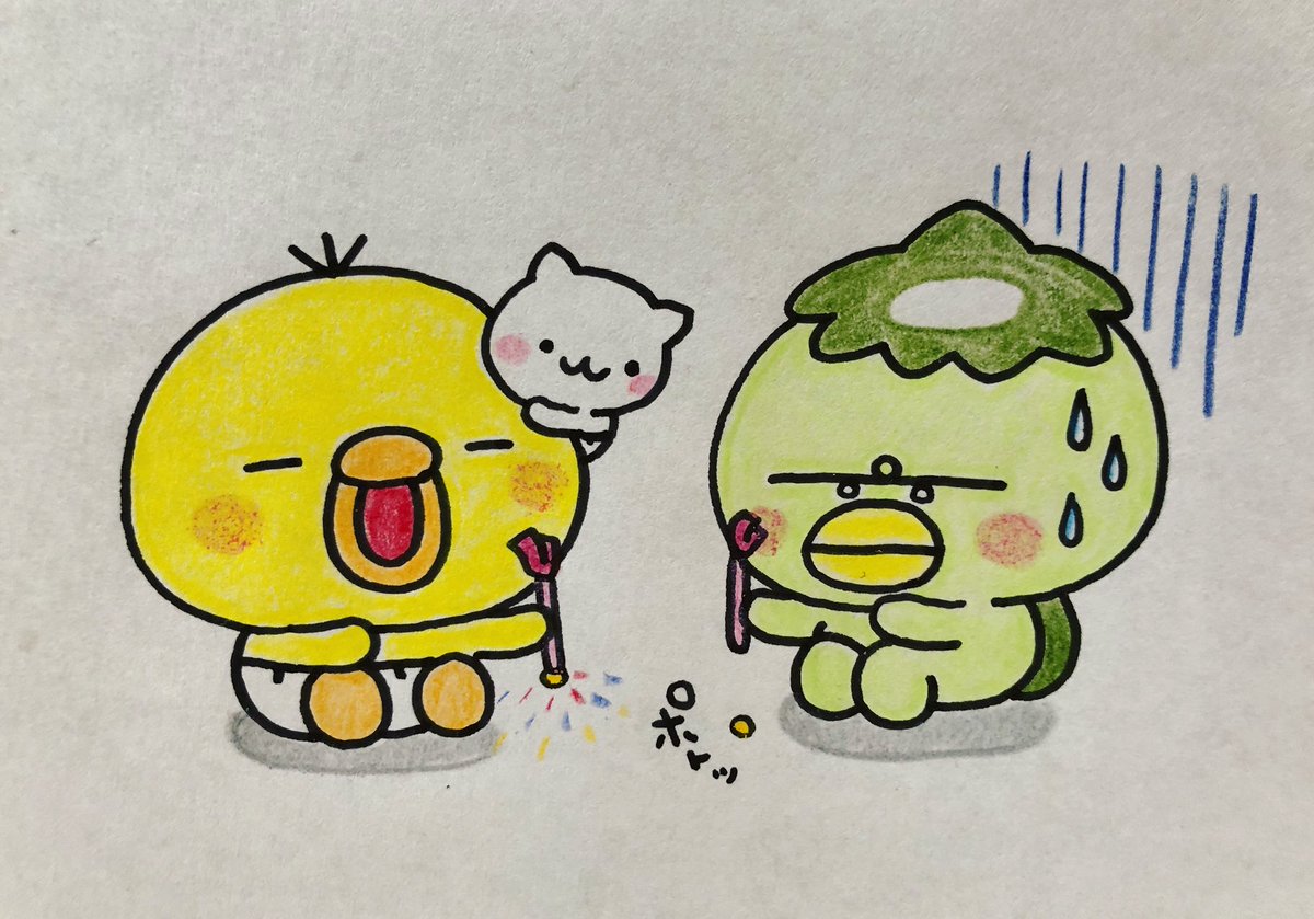 花火の季節 ぴっぴ かっぱさん にゃーちゃん いしいともこ Tbs火曜ドラマ のイラスト