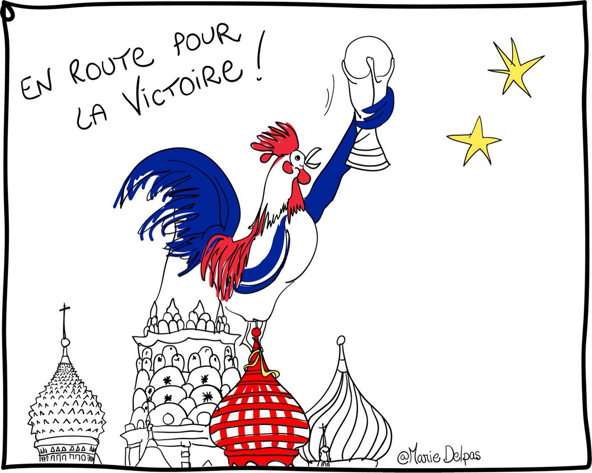 MarieDelpas's tweet image. ##AllezLesBlues #TousDerriereLesBleus #WorldCup2018 #WorldCupFinal2018  #FrancevsCroatia #FRAKRO #FRACRO
