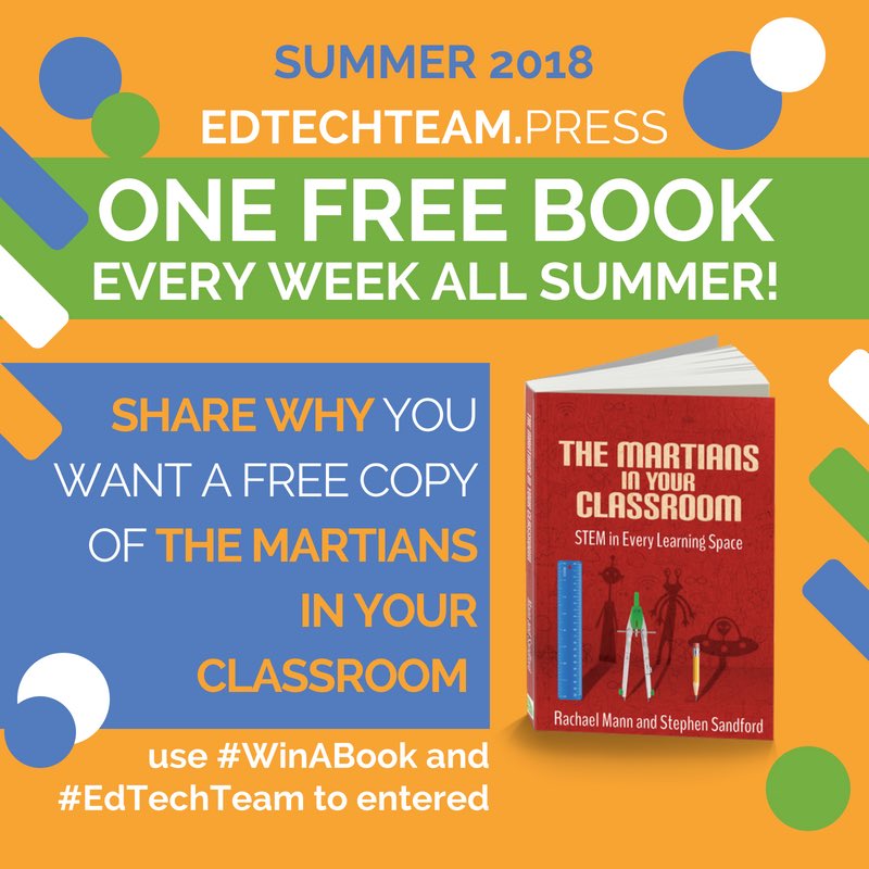 <a href="/rog_hawkins/">Roger Hawkins</a> <a href="/amazon/">Amazon</a> <a href="/MartianEdu/">#MartianClassroom🚀</a> <a href="/HollyClarkEdu/">Holly Clark - The AI Infused Classroom</a> <a href="/thegravitywell/">The Gravity Well</a> <a href="/Bethany_Petty/">Bethany Petty</a> <a href="/trev_mackenzie/">Trevor MacKenzie</a> <a href="/actecareertech/">ACTE</a> @100Kin10 <a href="/SPSandford/">Stephen Sandford</a> <a href="/azedschools/">Arizona Department of Education</a> <a href="/NASA_Technology/">NASA Technology</a> <a href="/EdTechTeam/">EdTechTeam, Inc.</a> is giving away a book each week #winabook #MartianClassroom #edtechteam
