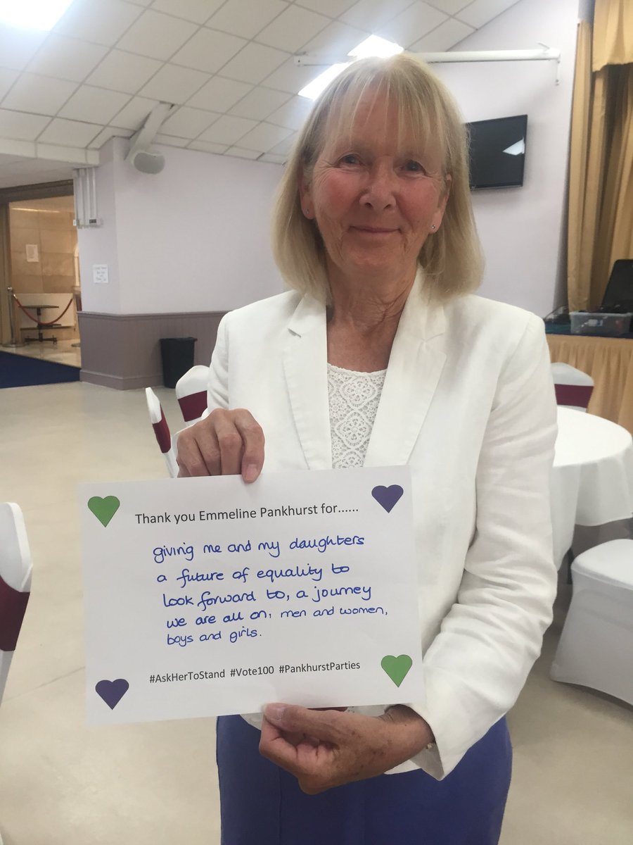 WestMidsCWO's tweet photo. Fabulous cross party support for the Birmingham #PankhurstParty hosted by @PrettyTory in Birmingham #vote100 #PankhurstParties with women @KangManjit @KatyVBlunt @BeverleyNielsen @AnnetteMackenz4 join us by finding many more women & #AskHerToStand https://t.co/9qX8KDHk6Z