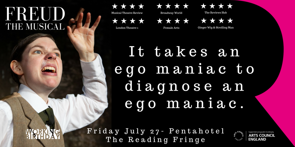 Who ya gonna call? SIGMUND FREUD! #FreudMusical #rdguk #rdgfringe18