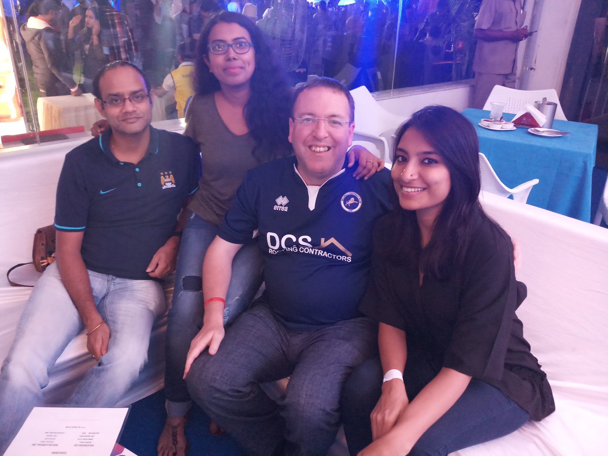 Andrew007Uk's tweet photo. Venue for the @FIFAWorldCup in #Hyderabad is #Rendezvous for the launch party for the latest @RadioMirchi station, #Kool104 - great to meet your RJs & thanks for seats in the VIP area with my friends. https://t.co/J1vE22qaz3