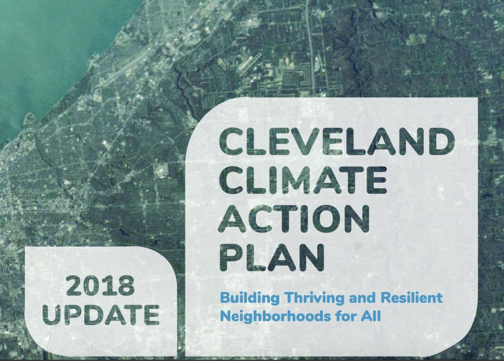 theUSDN's tweet image. #Cleveland's draft #Climate Action Plan Update is open for public comment #publicengagment #equity #greenjobs #climateresilience #businessleadership @sustainableCLE buff.ly/2KW33JK