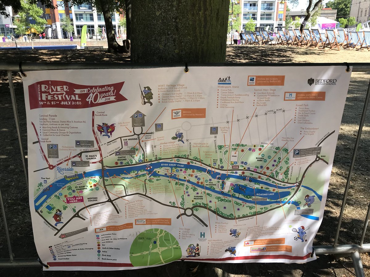 MiniMapMakers's tweet image. All sorts going on down by the #RiverGreatOuse today in #Bedford! Come and collect your free @GetKidsintoSurv Poster and Info leaflets about #MiniMapMakers from the Made In Bedford tent in St Mary’s Gardens! #BedfordRF18