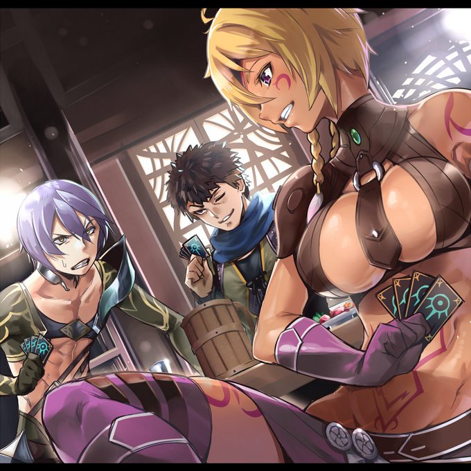 メギド72ファンアート展に投げ込んだ絵の大きいやつ。
実装キャラの殆どが出てきて、それぞれちゃんとキャラ立てしてるという頭おかしい(褒め言葉)なイベントシナリオだった…。 