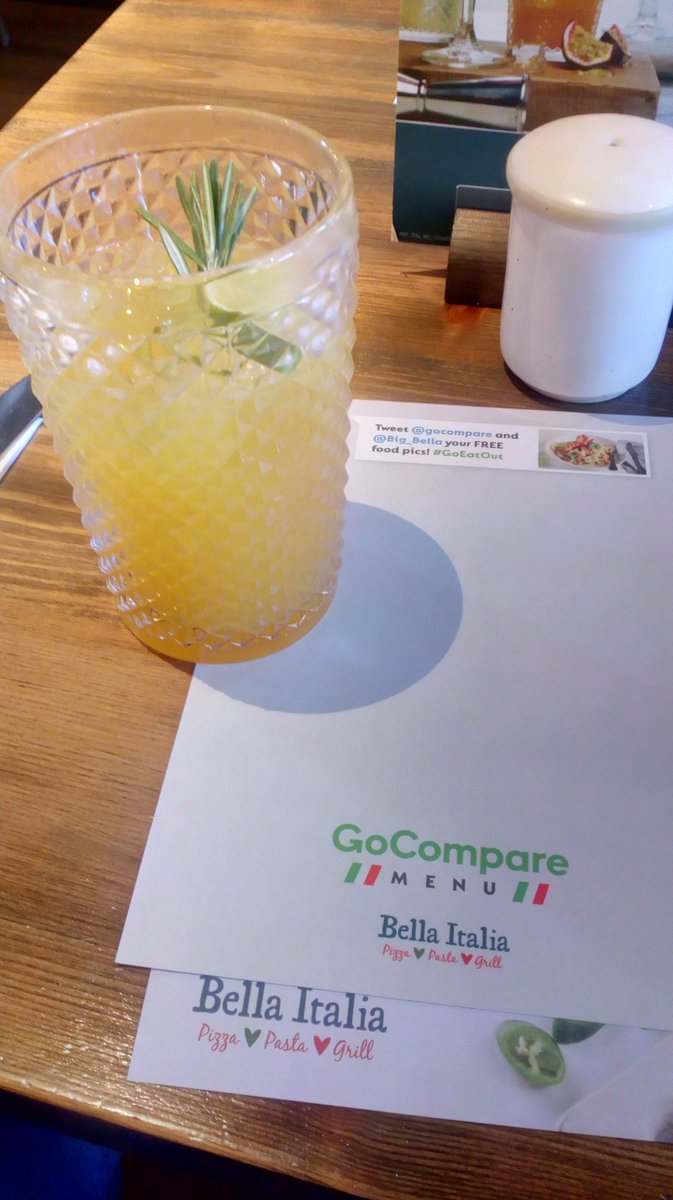 AussieinCardiff's tweet photo. Enjoying my free mocktail at @Big_Bella. Thanks @Gocompare #GoEatOut https://t.co/14ywA6XUIL